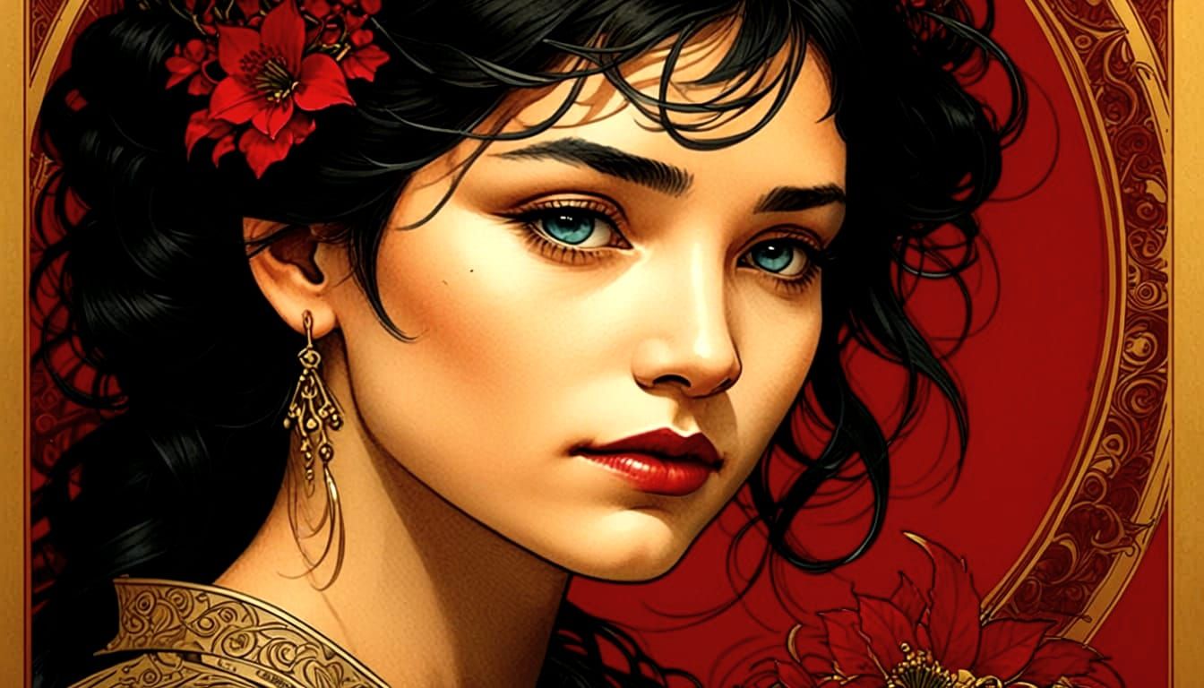 Intricate Ink Drawing: Detailed Scribble Art