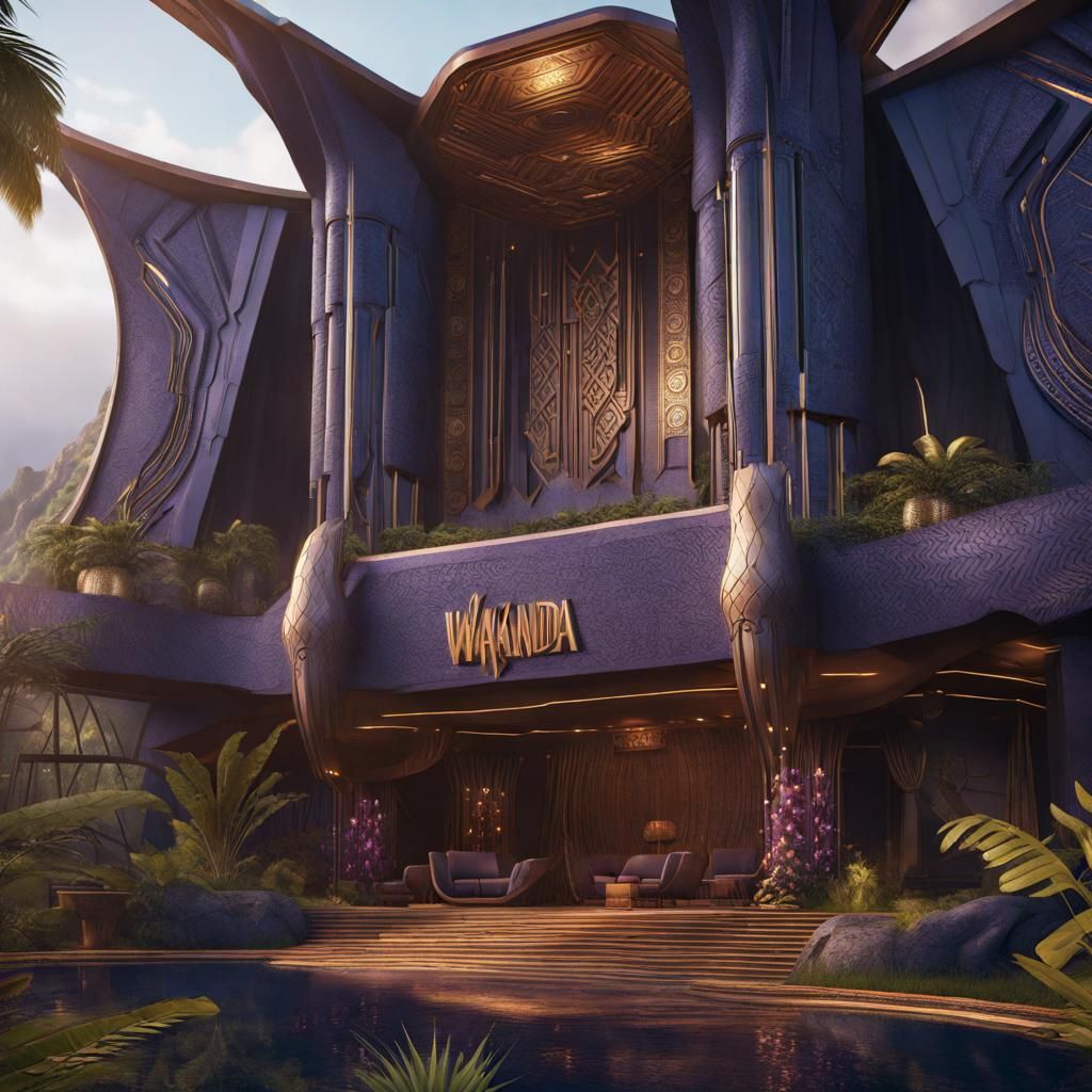 Wakanda Hotel Concept Art in Unreal Engine 5