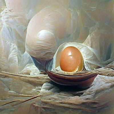Egg: An Oil Painting in Gurney Style