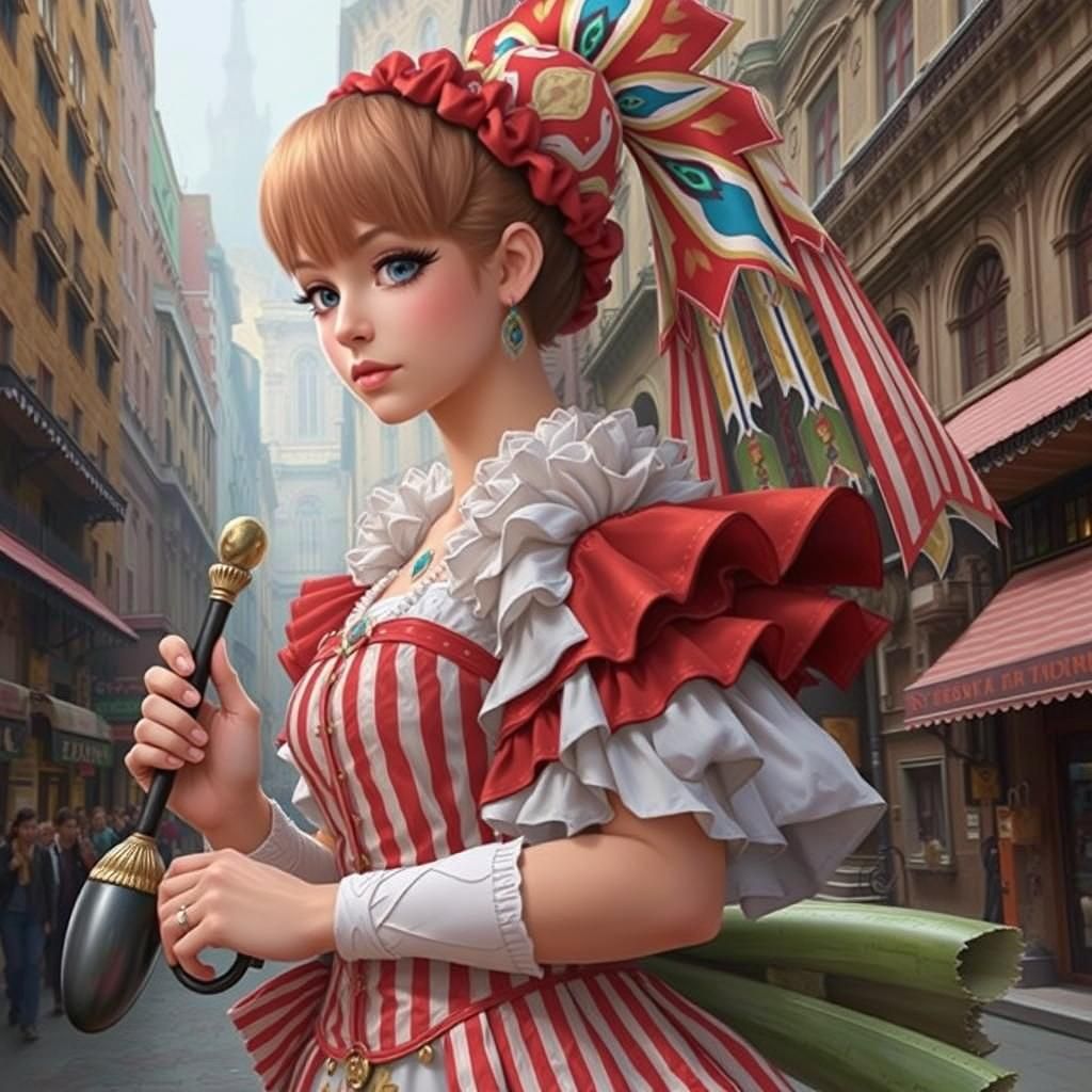 Vibrant Fractal Mandala in Digital Kaleidoscope Art