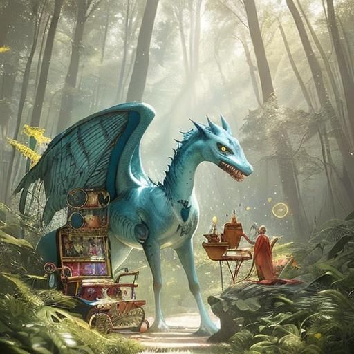 Magical Realism: Campervan Journey at Dawn