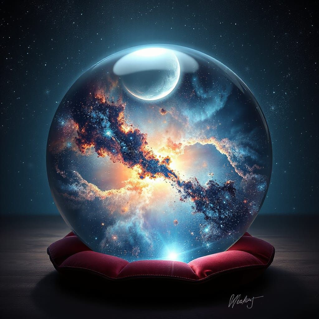 Cosmic Universe Inside Crystal Ball