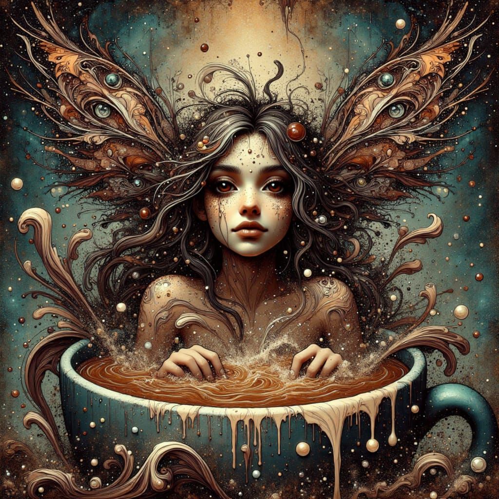 <lora:Coffee Mug Faeries:1.0> What is a vixyna