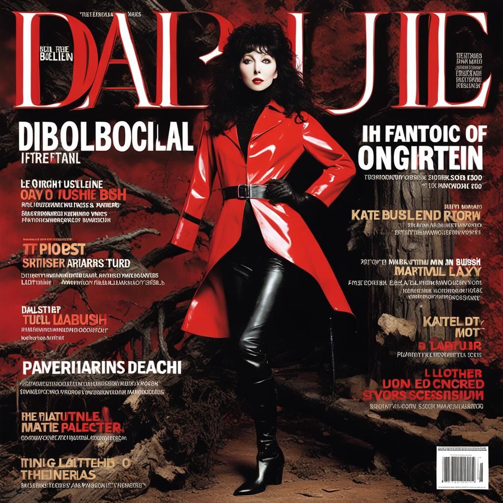 Kate Bush on Diabolical Magazine Cover: Fantasy Art