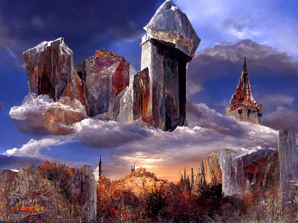 Crystal Tower: Matte Painting Inspired by Borelli