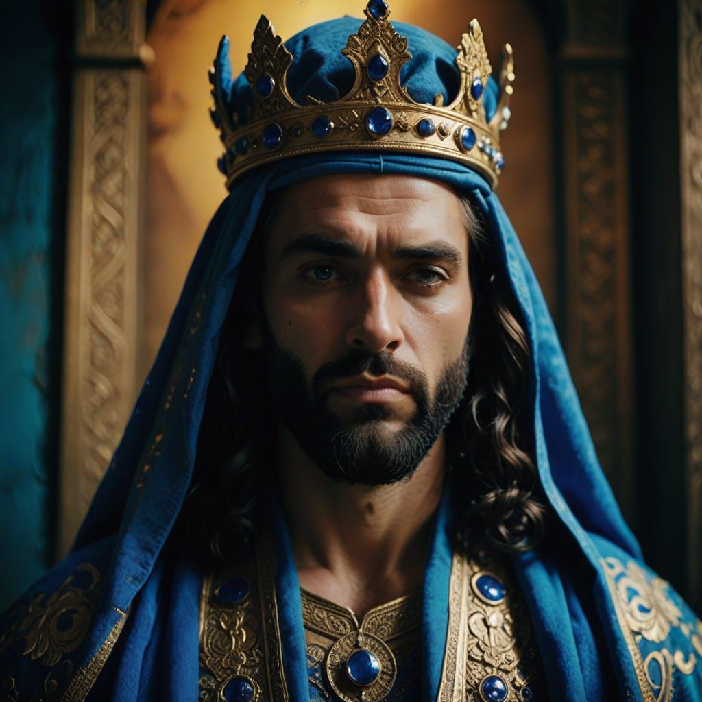 Ethereal Portrait of King Solomon in Cinematic Splendor