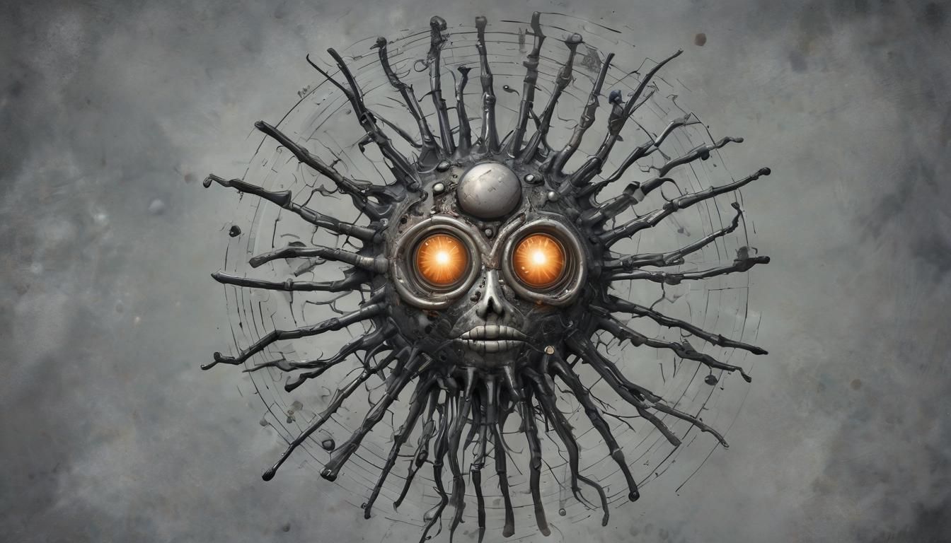 Anthropomorphic Chromecore Figure in Liquid Acrylic