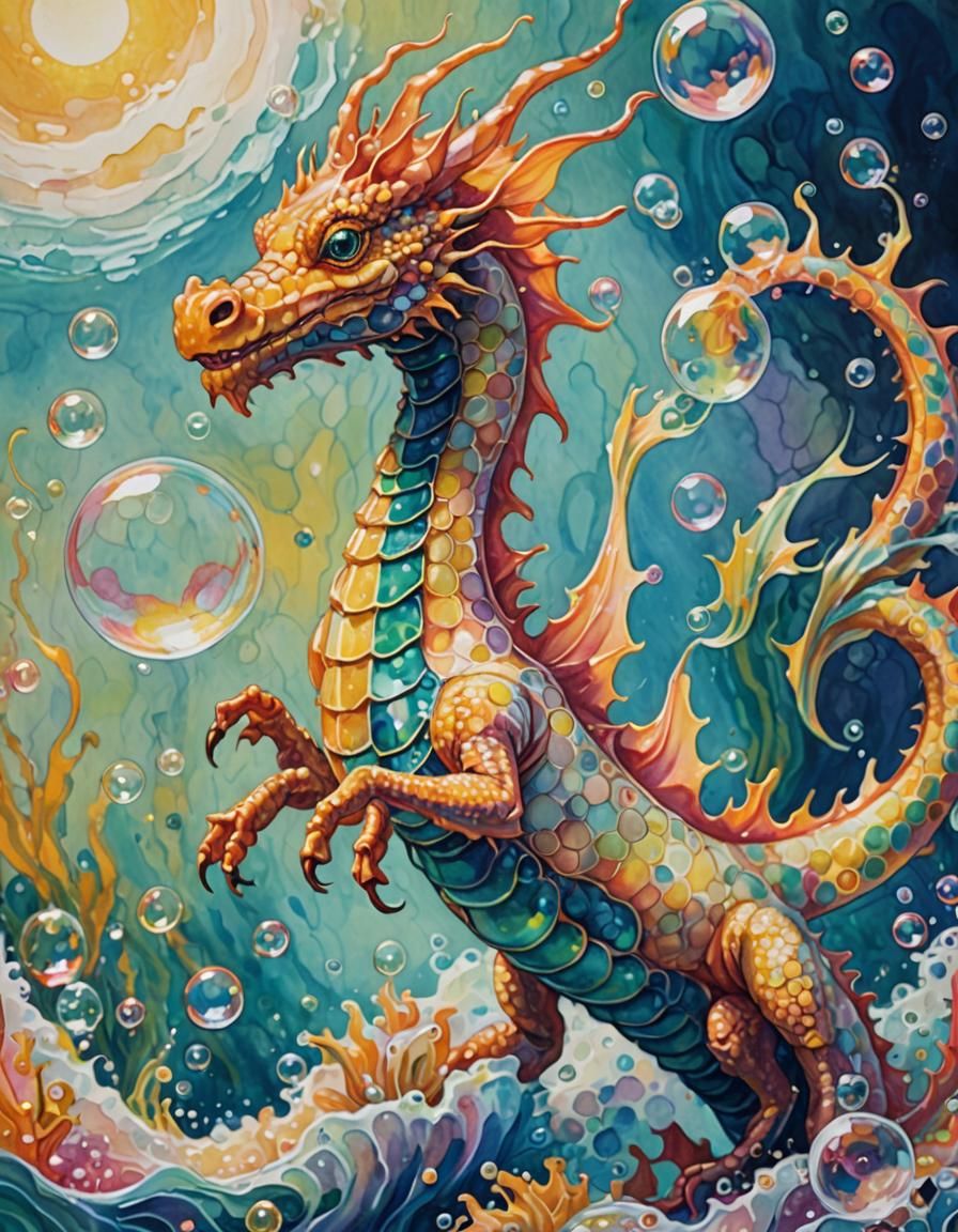 soap bubble sea dragon II