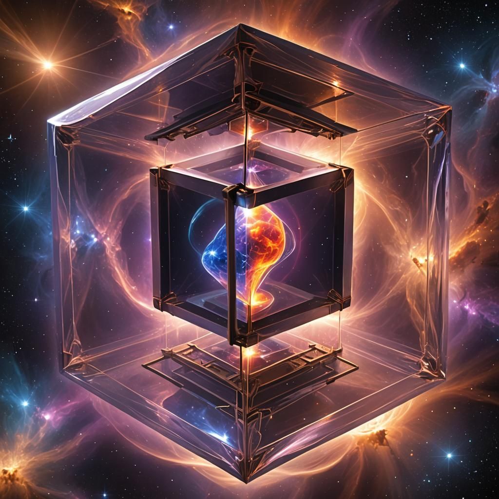 Plasma Hourglass in Hypercube Orbiting Earth