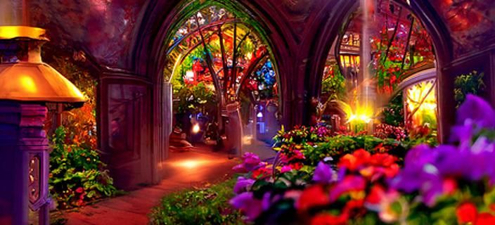 Fairytale Time Portal in Garden Atrium