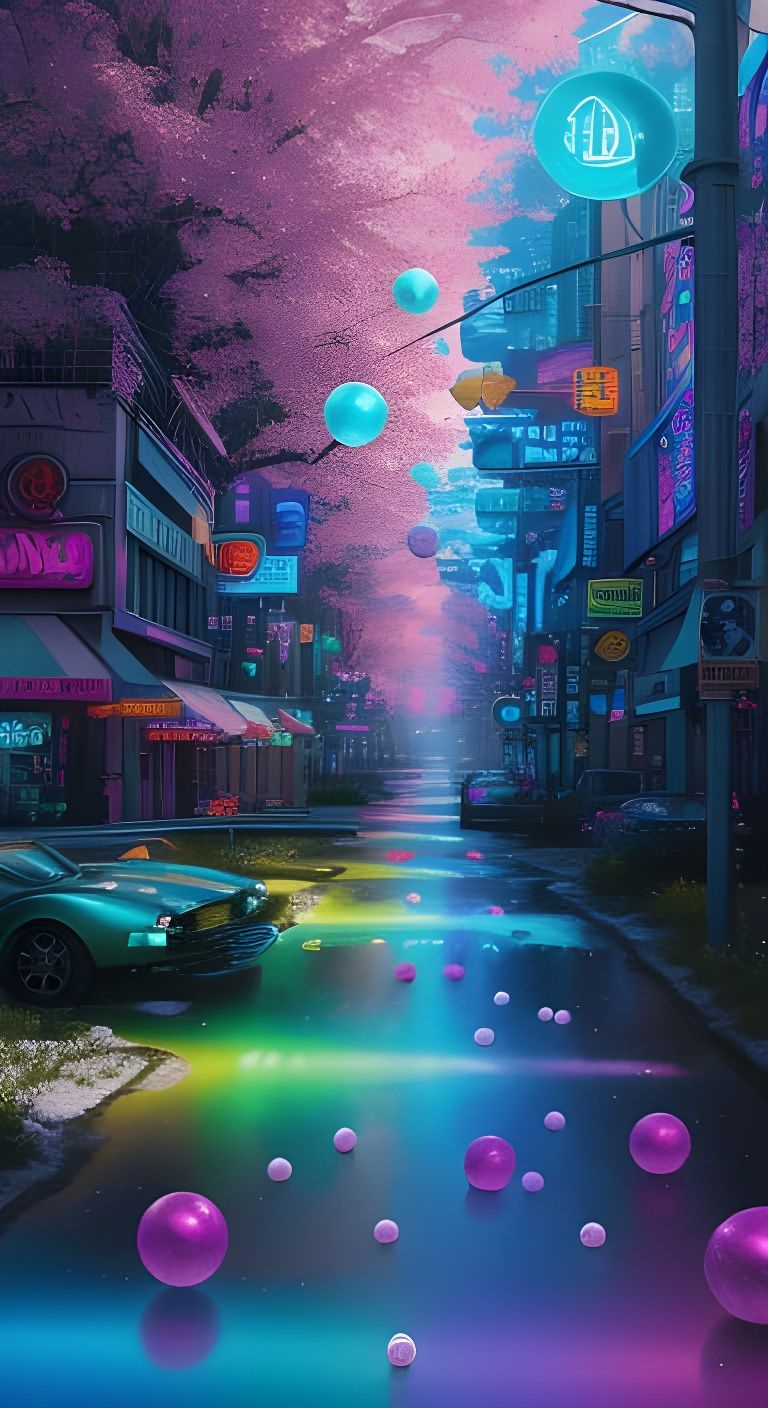 Whimsical Candy World in Hyperrealistic Digital Illustration