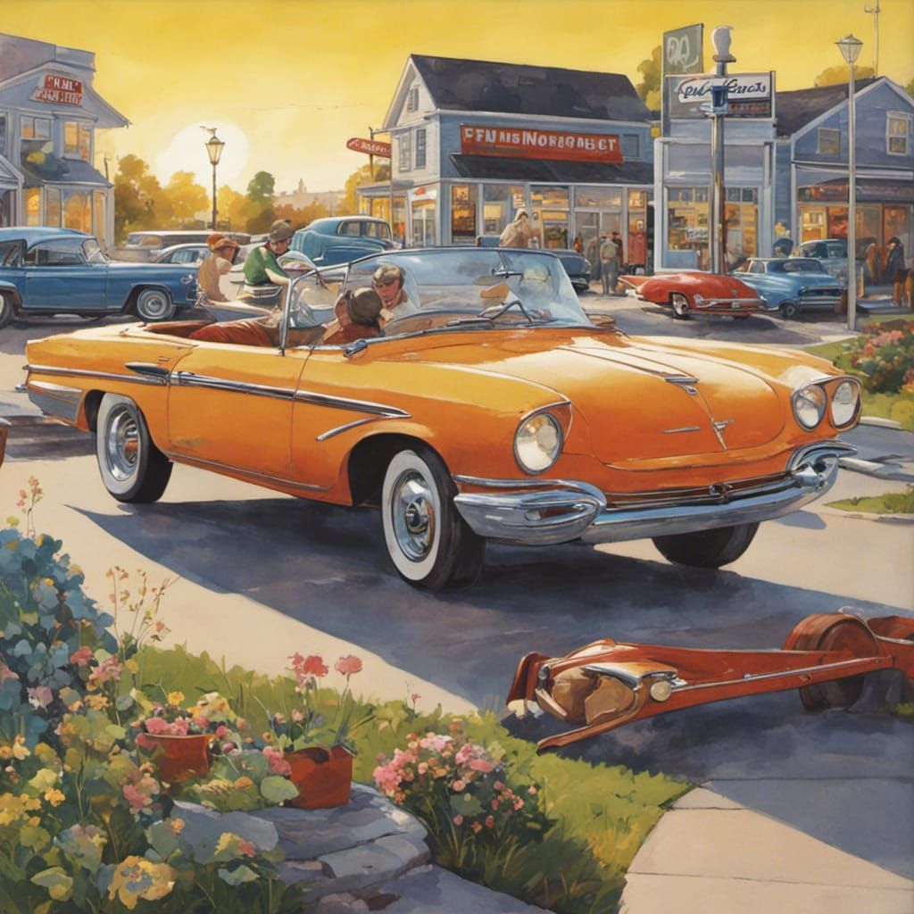 Driveville Car Lot: Detailed Matte Painting in Unreal Engine