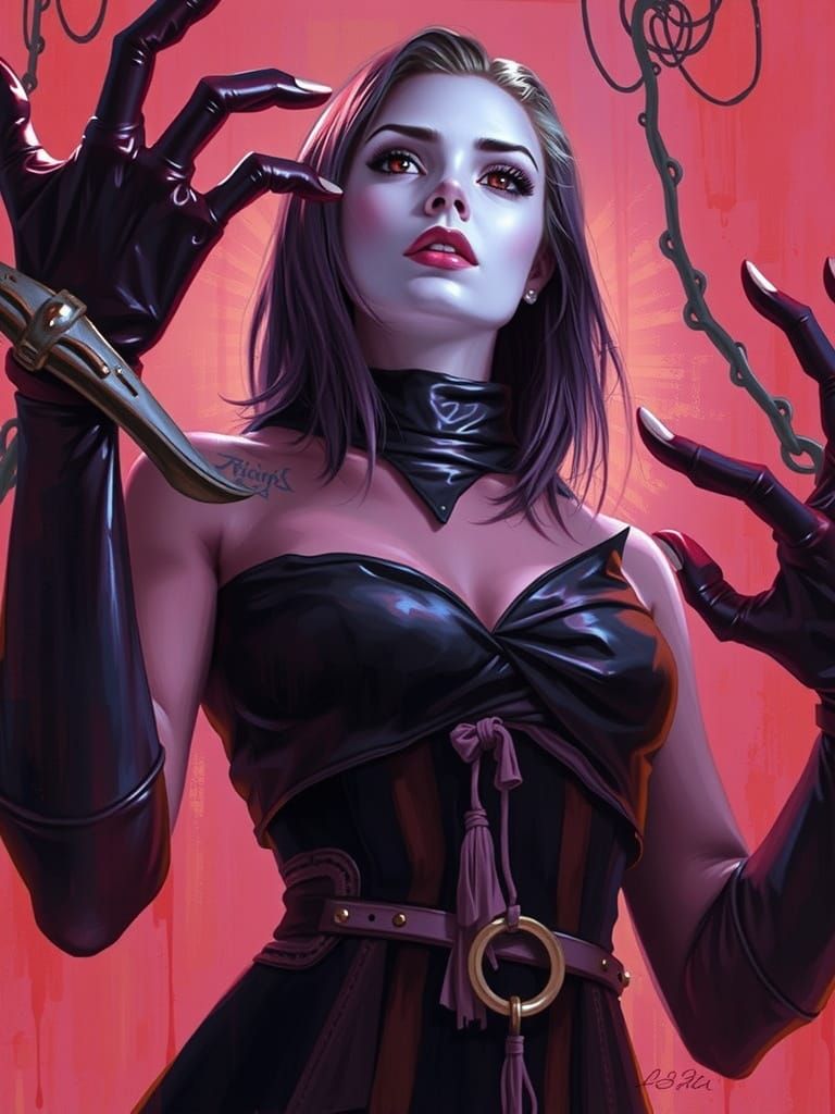 Enigmatic Woman in Warm Golden Light