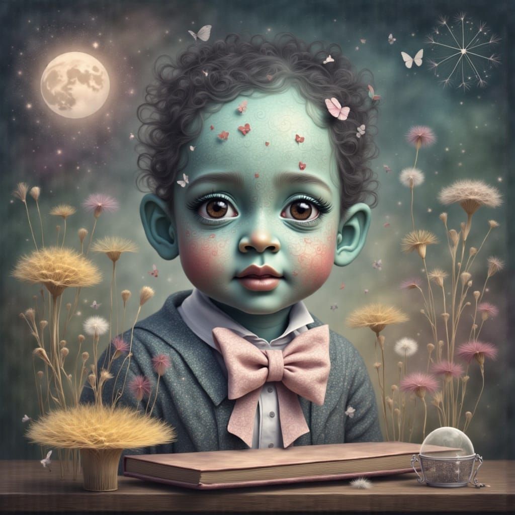 Soft and Delicate Winter Landscape in Monochromatic Hues