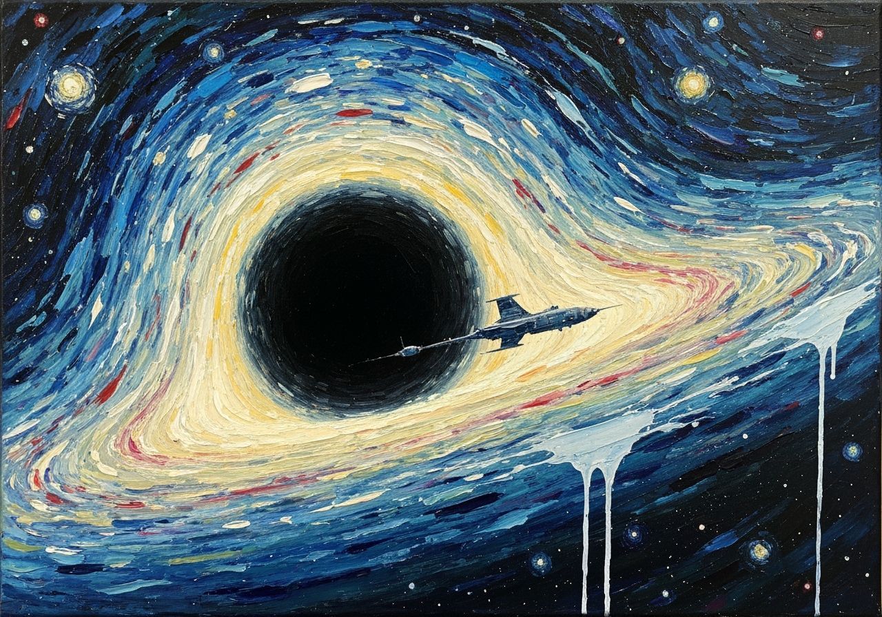 Impasto Black Hole Warps Spacetime with Starship