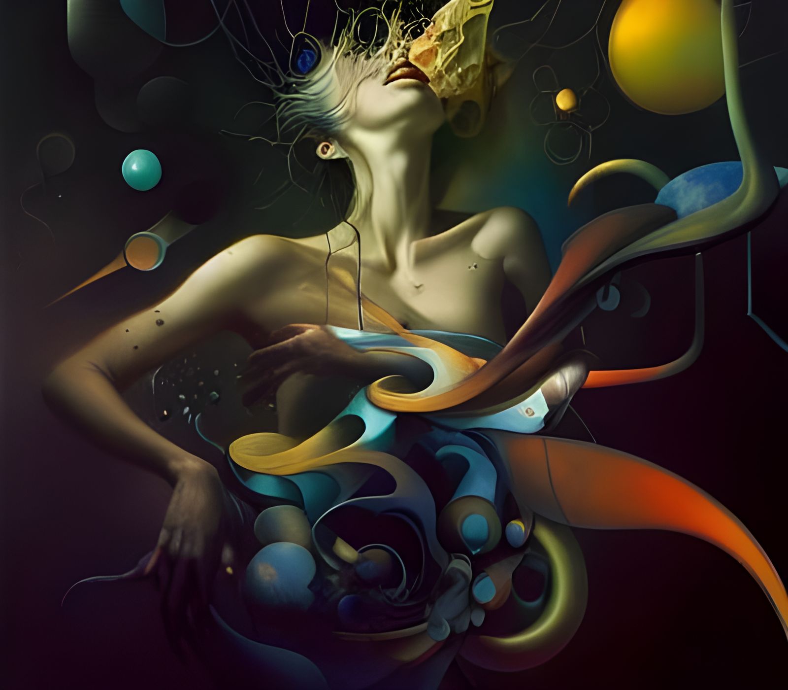 Surreal Reality Drips in Fractal Technicolor