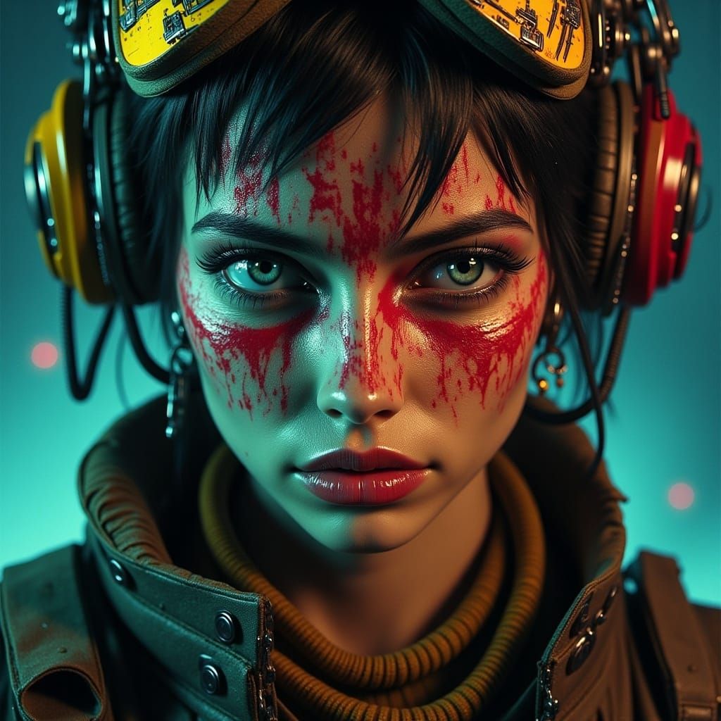 Cyberpunk Portrait: Pain and Scar Tissue