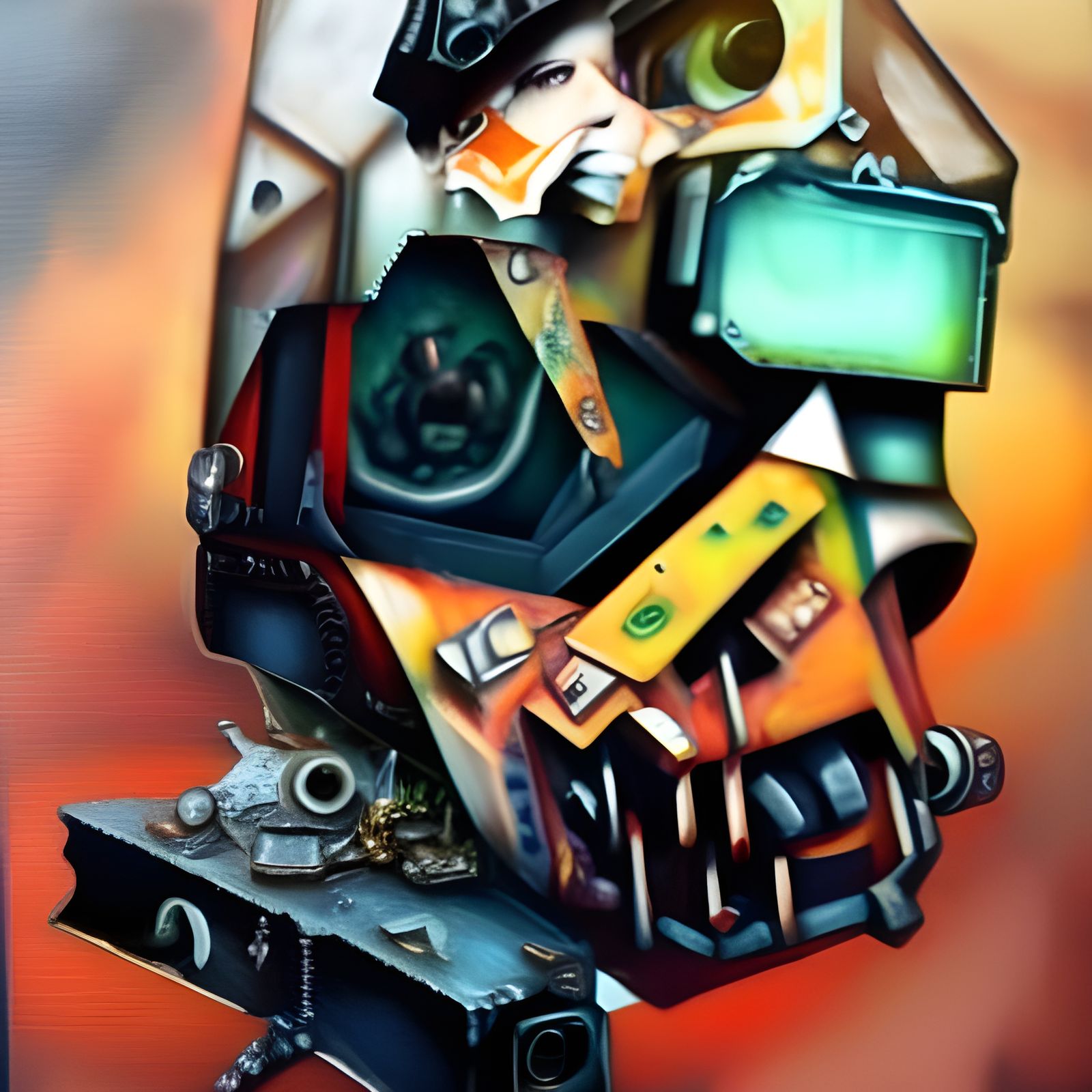 Steampunk Skull Camera: Post-Apocalyptic Concept Art