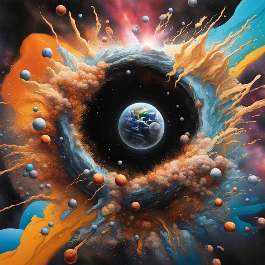 Exploding Universe: Black Hole Consumes All