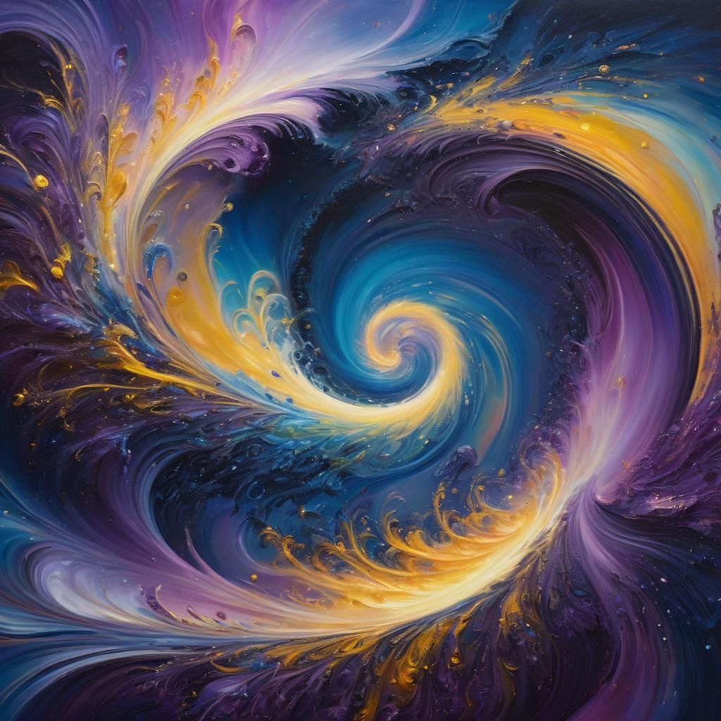 Surreal Microcosm of Fantastical Creatures in Oil