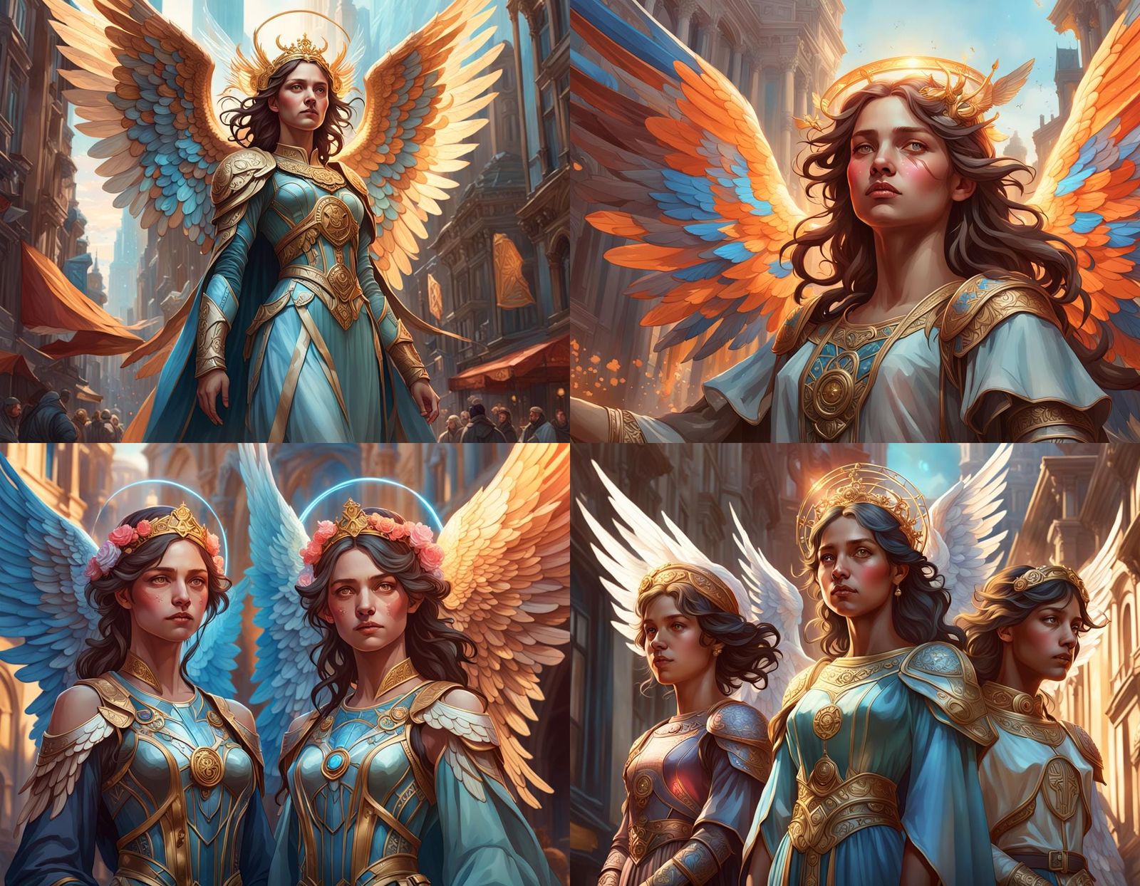 Angels Among Us: Hyperdetailed Portrait