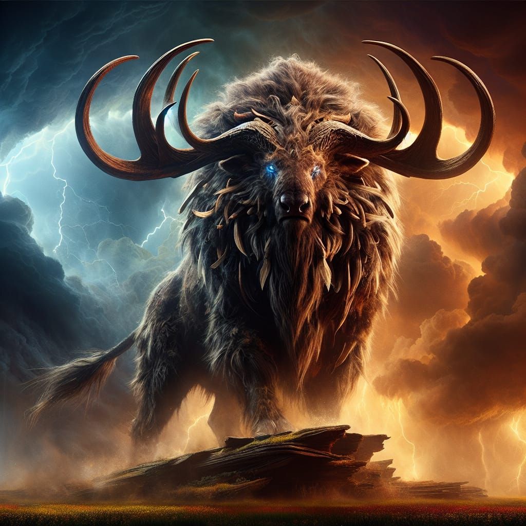 Majestic Hybrid Creature in Digital Painting