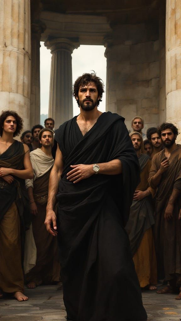 Zeno Teaching at the Stoa Poikile, Neoclassical Style