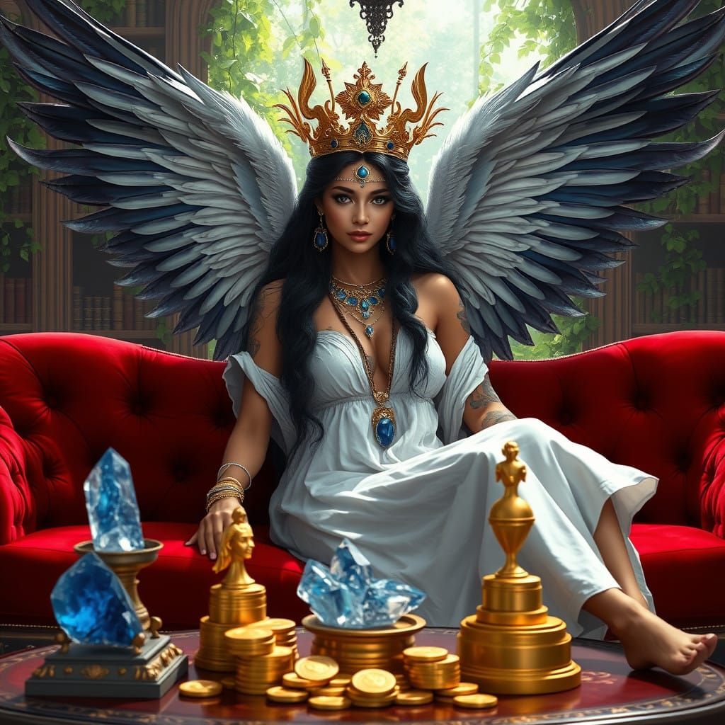 Regal Goddess of Heaven and Earth, Surrounded by Opulence