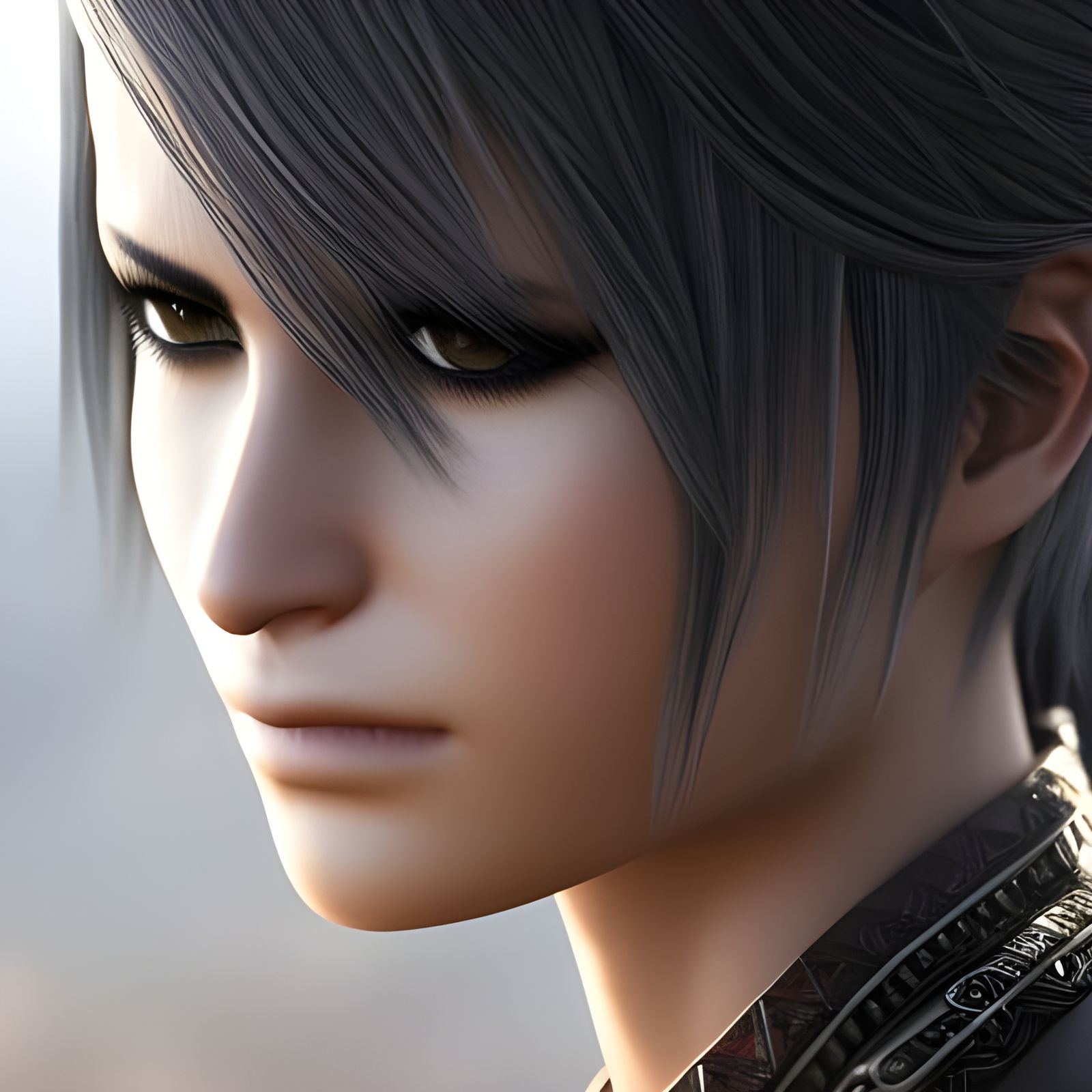 Photorealistic Final Fantasy Jihl Nabaat Portrait