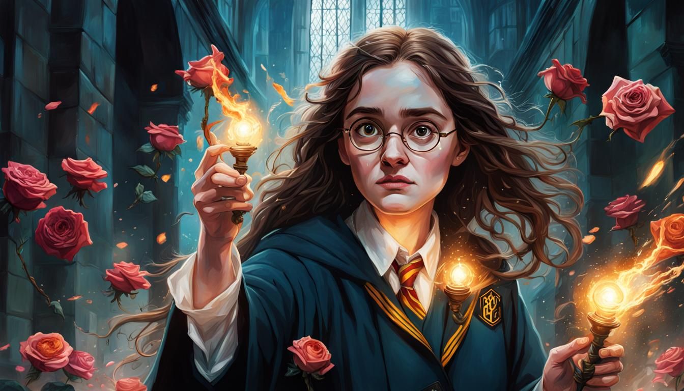 Hermione Granger Rescues Harry Potter: Hyperrealistic Splash...