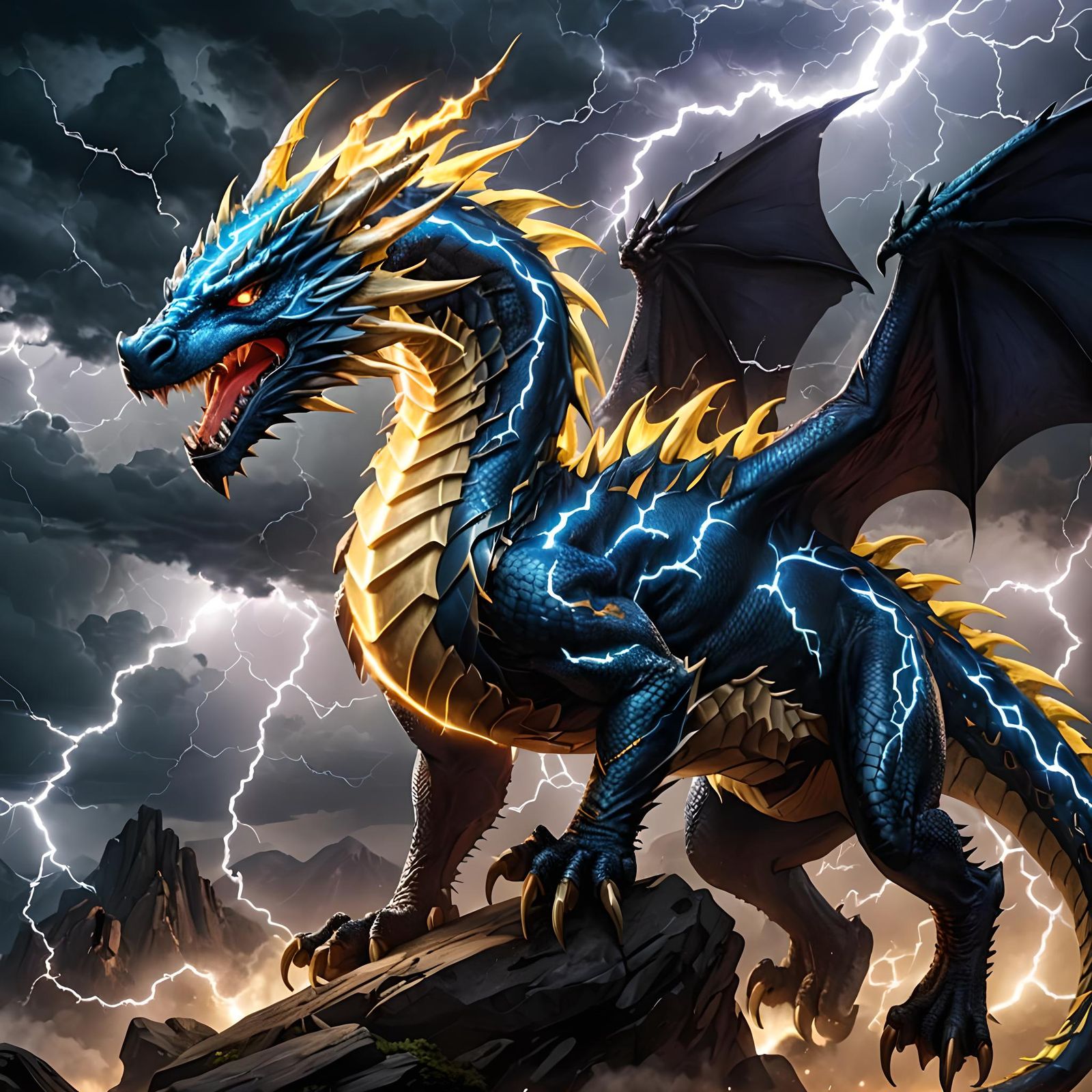 Electric Lightning Dragon Unleashed