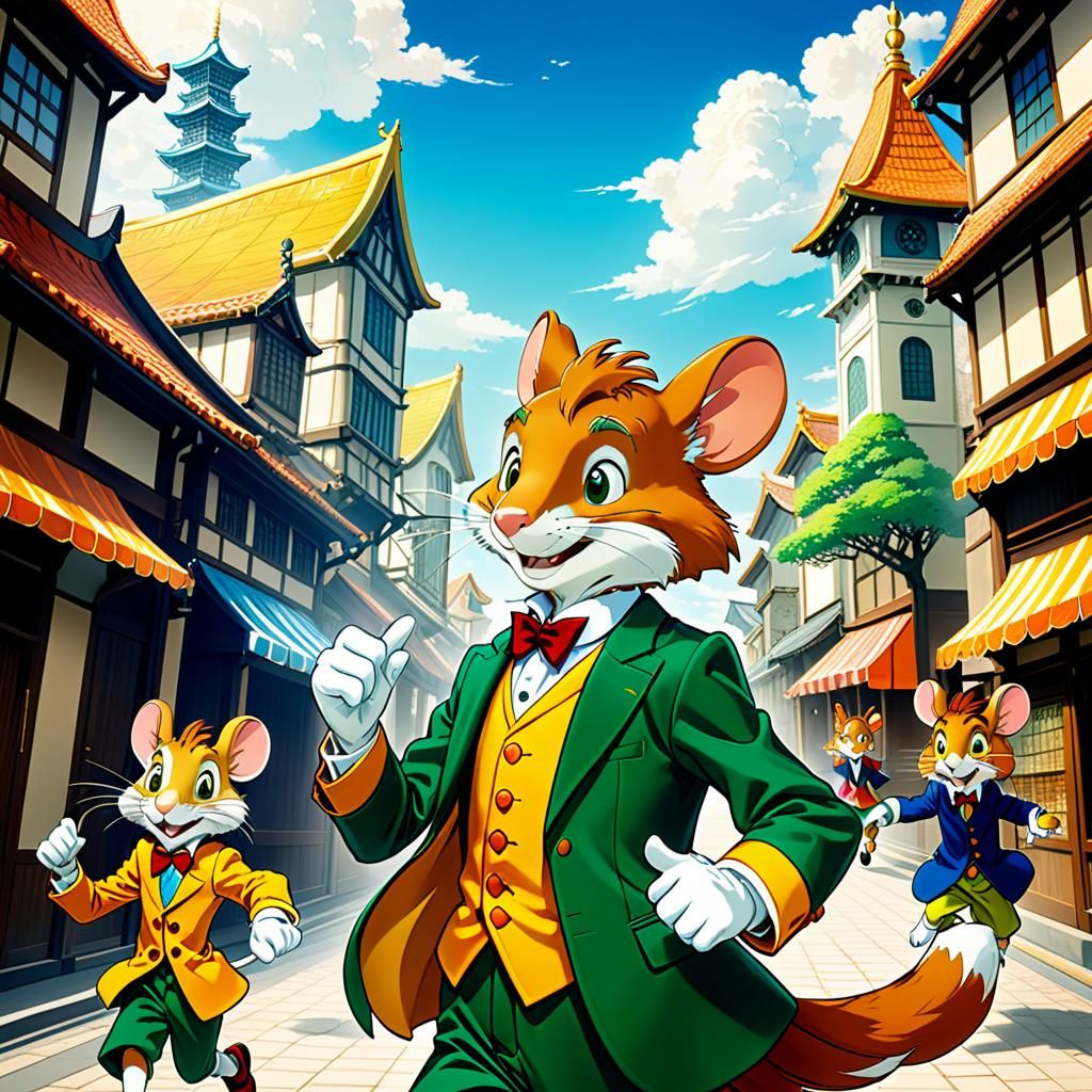 Geronimo Stilton in Anime Style