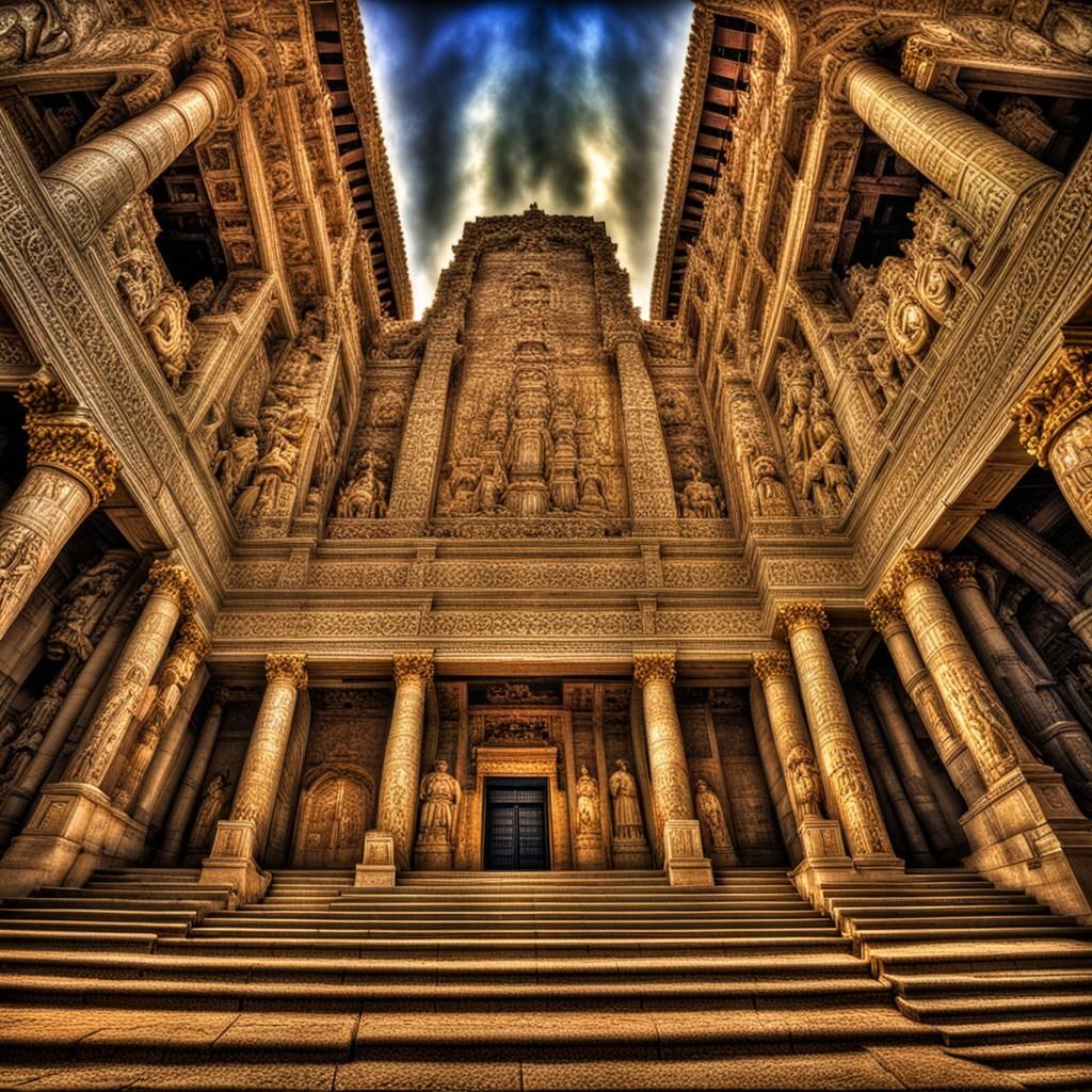 Heavenly City Lit by Divine Light