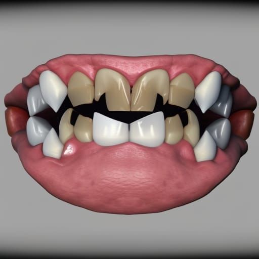 Dramatic 3D Teeth Shading