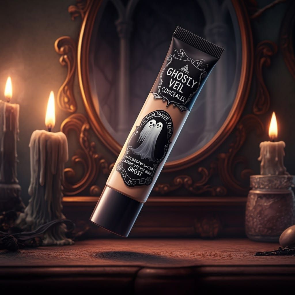 Ethereal Concealer Tube in Gothic Horror Style