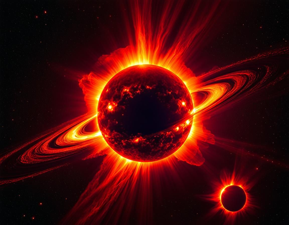 Infrared View of Solar Flares in Neo-Impressionist Style