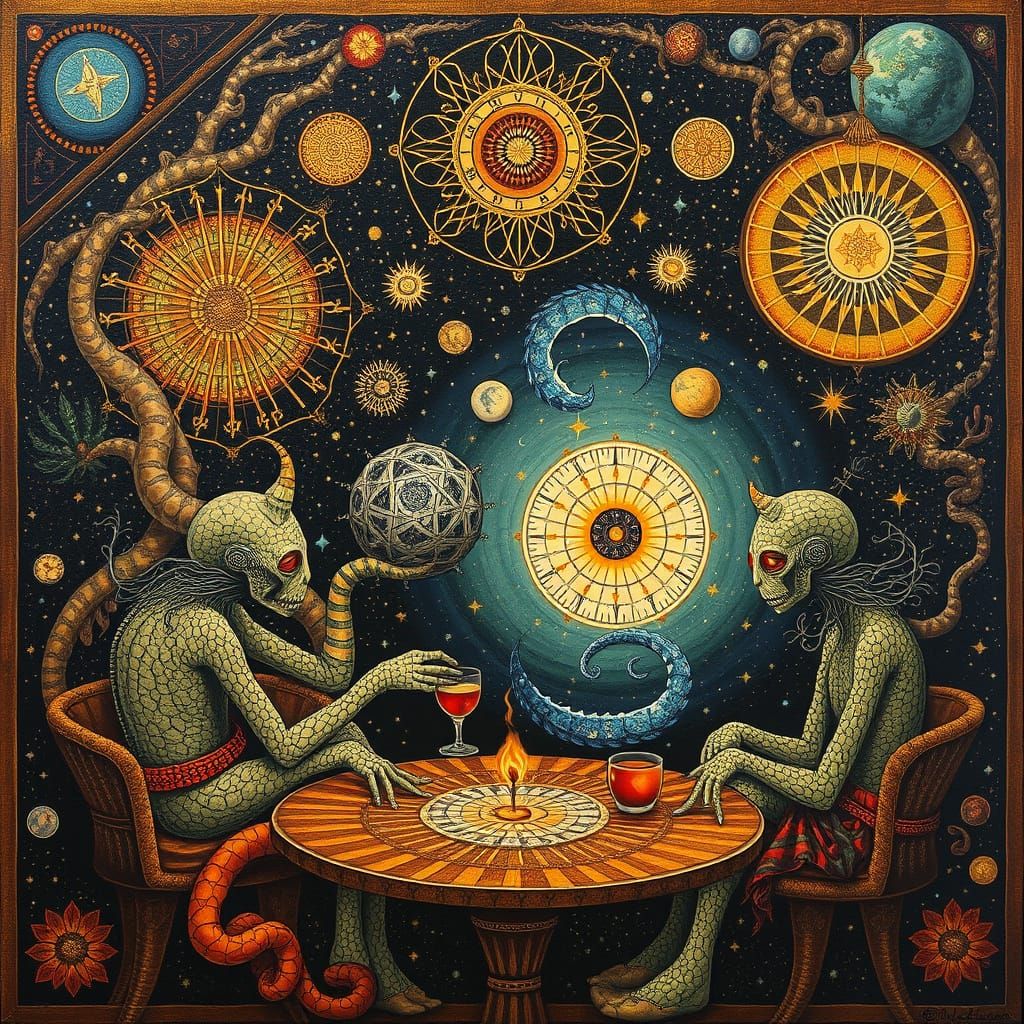 Psychedelic Utopia: Sacred Geometry in Maximalist Oil Painti...