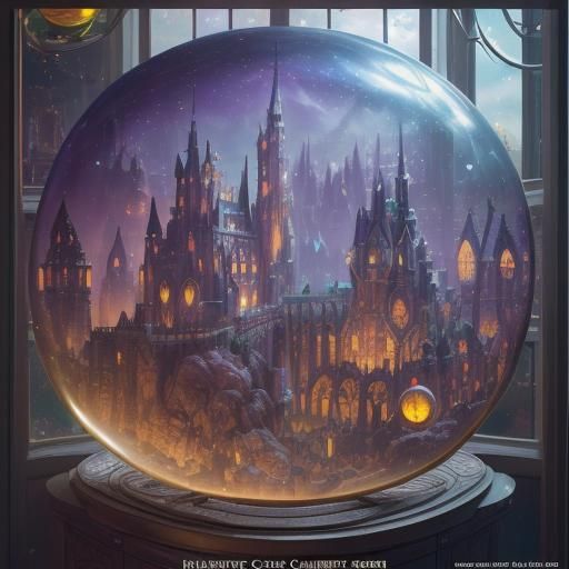 Fantasy Worlds in Glass Spheres