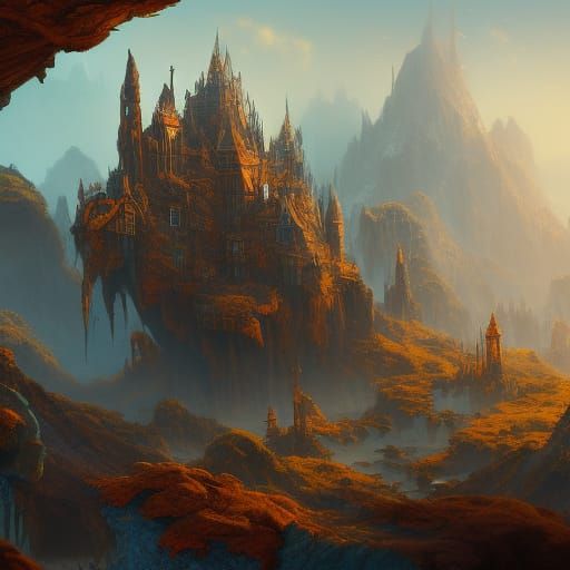 Fantastical Matte Painting of Charlie in Unreal Engine