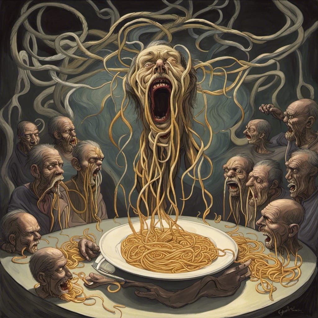 Who put these mushrooms in the spaghetti?