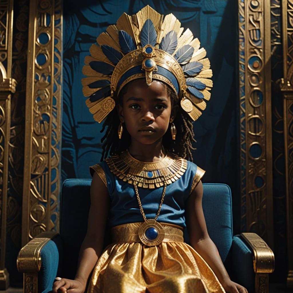 Golden Princess of Ancient Kemet Reigns Supreme