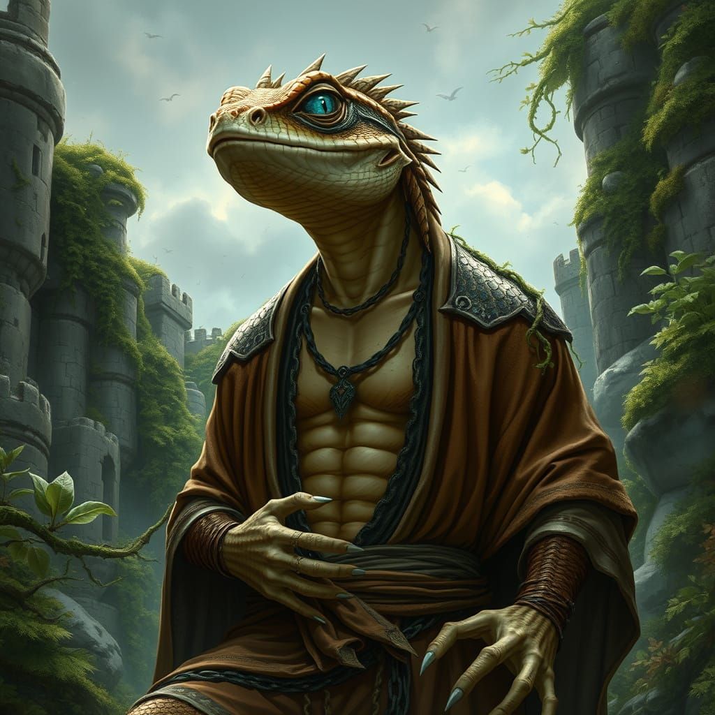 Lizardman Druid Reclaims Castle with Magic