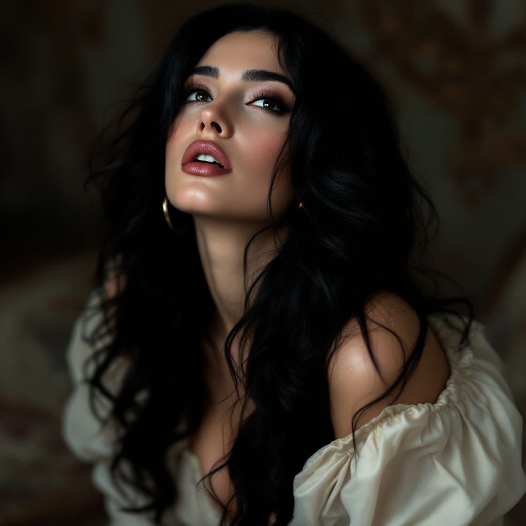 Glamorous Woman in Soft Focus