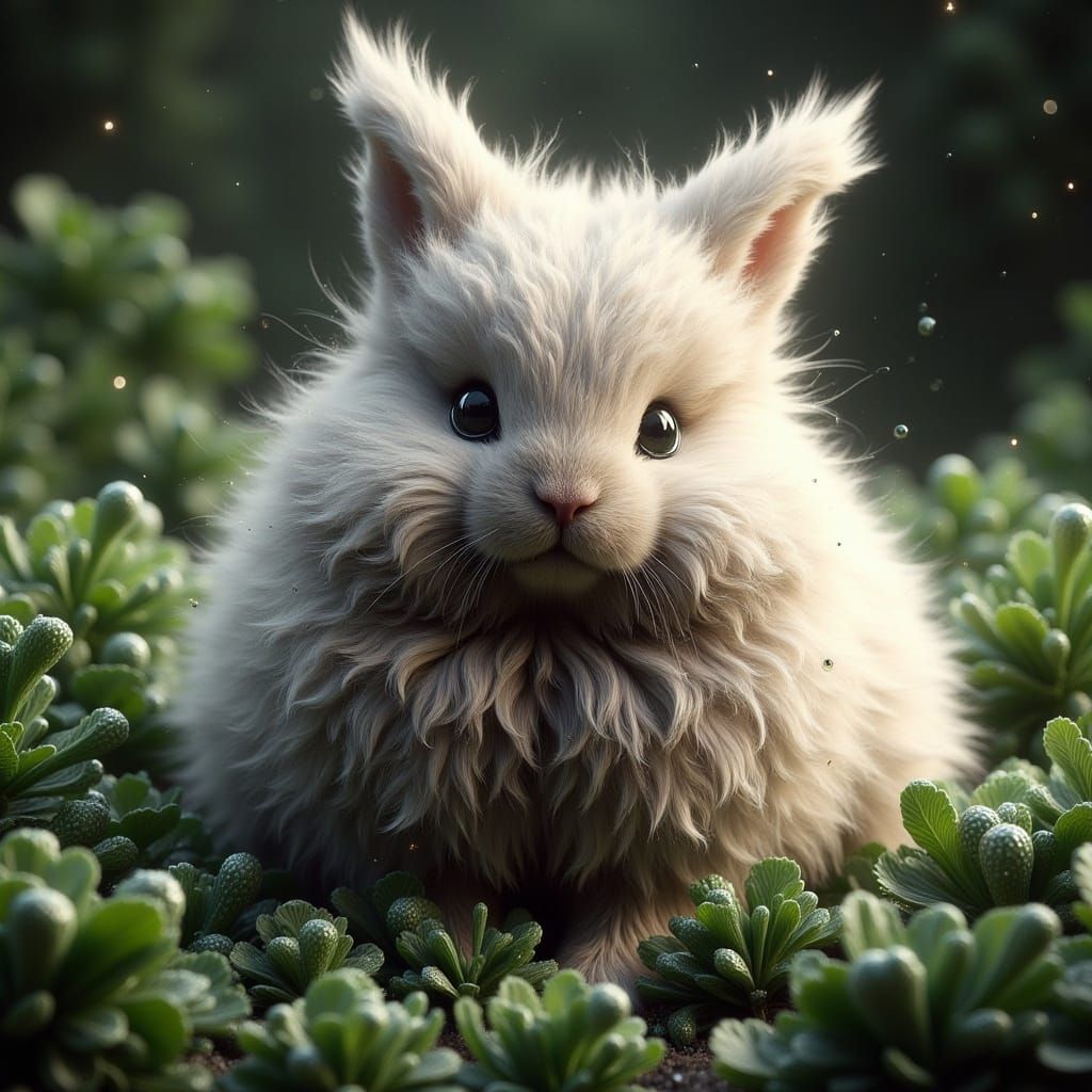 Fluffy Rabbit Content in Clover Patch