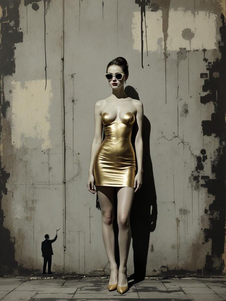 Surrealist Pin-Up with Constructivist Elements