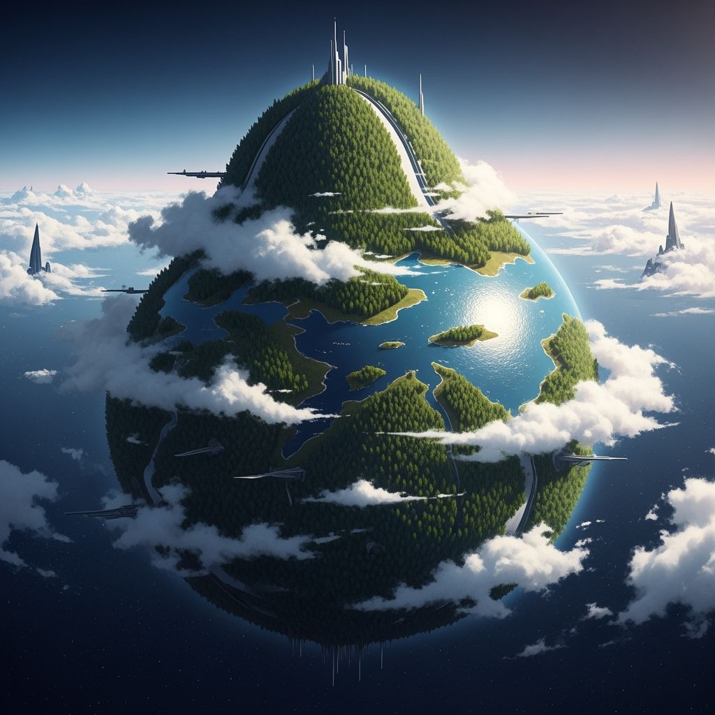 Pear Planet in Styles of Moebius, Mead, Stålenhag