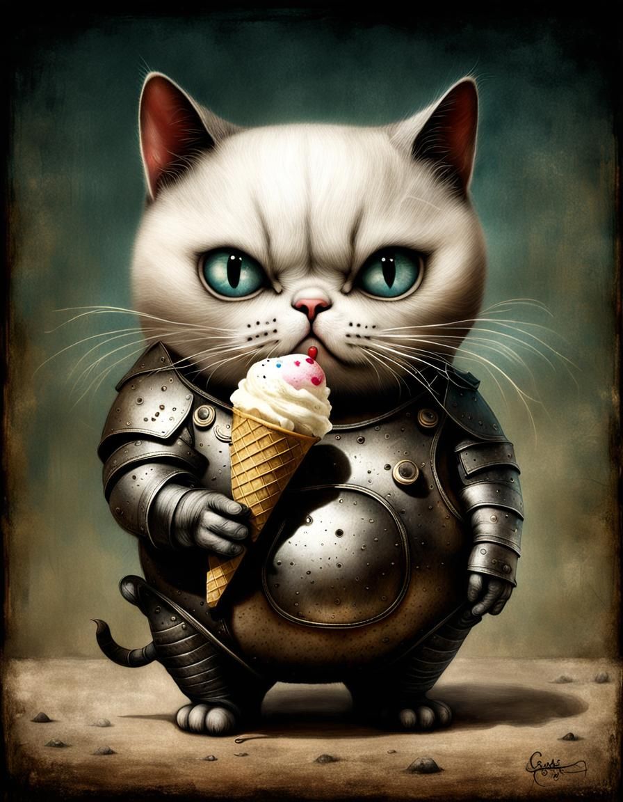 Demonic Cyborg Portrait in Volcanic Hyperspace