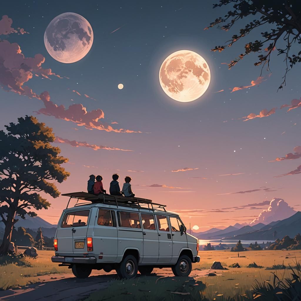 Couples Under the Full Moon