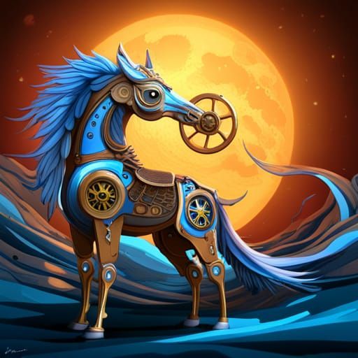 Steampunk horse