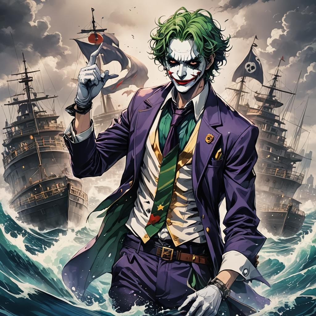 Anime Pirate Joker: Japanese Manga Art